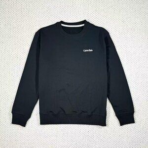 Calvin Klein Unisex Small Logo Long Sleeve Sweatshirt Black